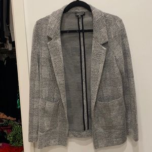 TopShop Grey Plaid Blazer